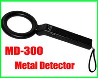 ポータブルハンドヘルド金属探知器ラウンド高感度MD300本物のハンドヘルド検出器MD-300調整可能な感度振動アラーム