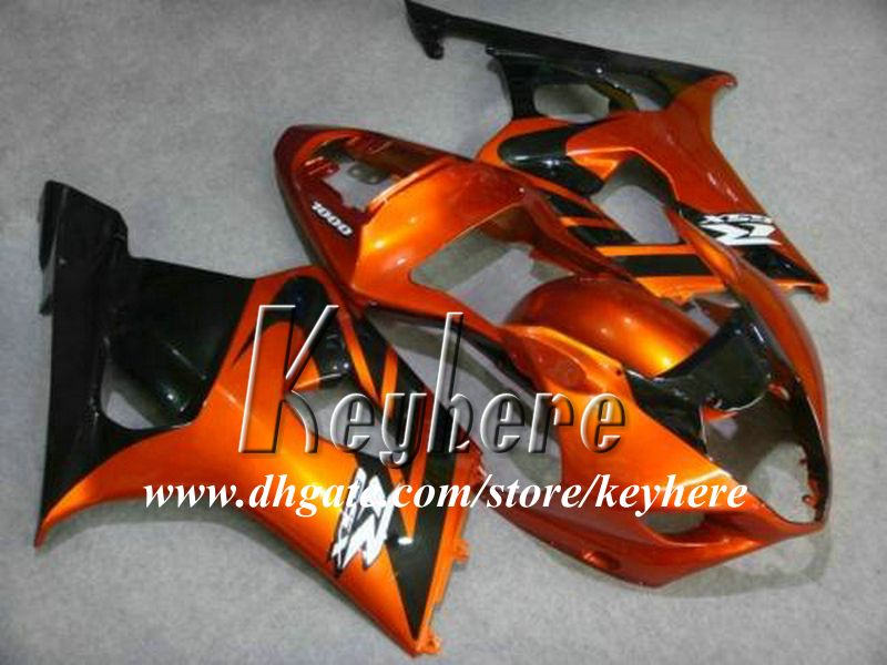 شحن 7 هدايا مخصصة لسباق fairing kit ل GSXR1000 03 04 GSX R1000 2003 2004 K3 fairings G1h أحمر أسود مسج دراجة نارية