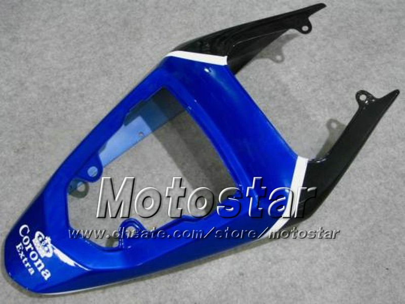 Fairings Body Kit för Suzuki GSXR 600 750 K4 2004 2005 GSXR600 GSXR750 04 05 R600 R750 Blue Black Corona Fairing Set EE18