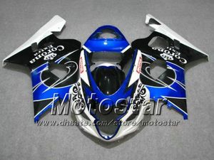 スズキGSXR 600 750 K4 2004 2005 GSXR600 GSXR750 05 R600 R750 Blue Black Corona Fairing Set EE18のフェアリングボディキット