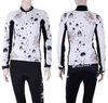 New Women Outdoor Cycling NUCKILY White and Back Long Sleeve Jersey + Pants Bicycle S - XL