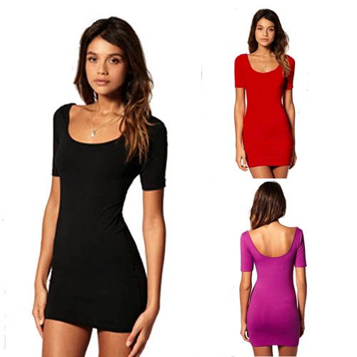 stretchy mini dress