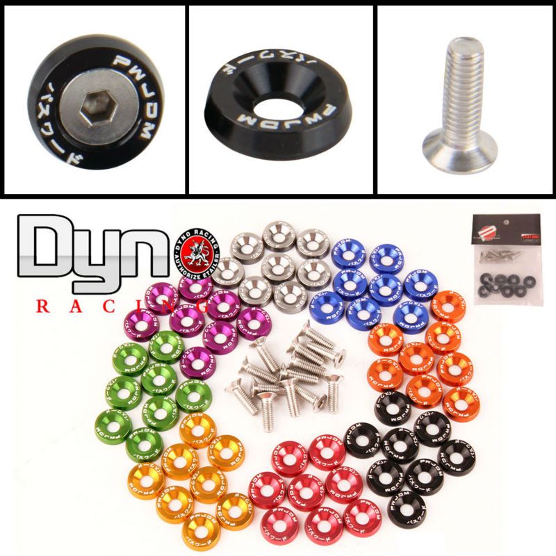 EA010 JDM Style Fender Washers Bumper Washer Lisence Plate Bolts Kits