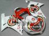 Gratis 7 gåvor Custom Race Fairing Kit för Suzuki GSX-R750 01 02 03 GSXR 750 2001 2002 2003 K1 Fairings G6T Red Lucky Strike Motorcykeldelar