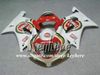 Gratis 7 gåvor Custom Race Fairing Kit för Suzuki GSX-R750 01 02 03 GSXR 750 2001 2002 2003 K1 Fairings G6T Red Lucky Strike Motorcykeldelar