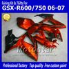 7 Gifts injection molding fairings for SUZUKI 2006 2007 GSXR 600 750 K6 GSXR600 GSXR750 06 07 R600 R750 ABS fairing ff5