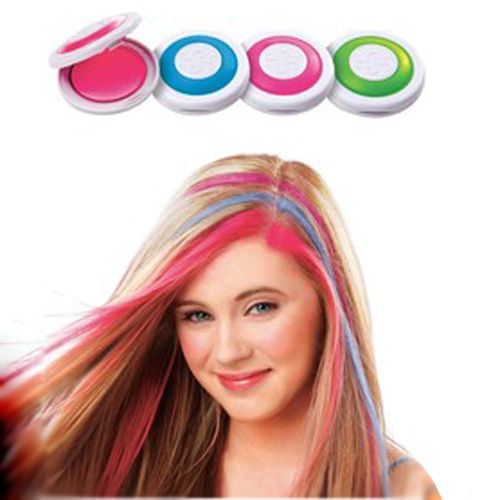 Temporary Hair Chalk Fashion Hair dye Tool Have 4 Hot Pink Blue Fuchsia and Neon Green Temporary Hair Chalk Fashion Hair dye Tool Have 4 Hot Pink Blue Fuchsia and Neon Green