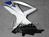 7Gifts carénages de moto pour SUZUKI 2008 2009 2010 GSX-R600 GSX-R750 08 09 10 GSXR 600 GSXR750 K8 kit de carénages personnalisés blanc noir ff47