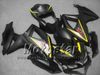 7Gifts Motorcykelmässor för Suzuki 2008 2009 2010 GSX-R600 GSX-R750 08 09 10 GSXR 600 GSXR750 K8 FLAT Black Custom Fairings Kit FF57