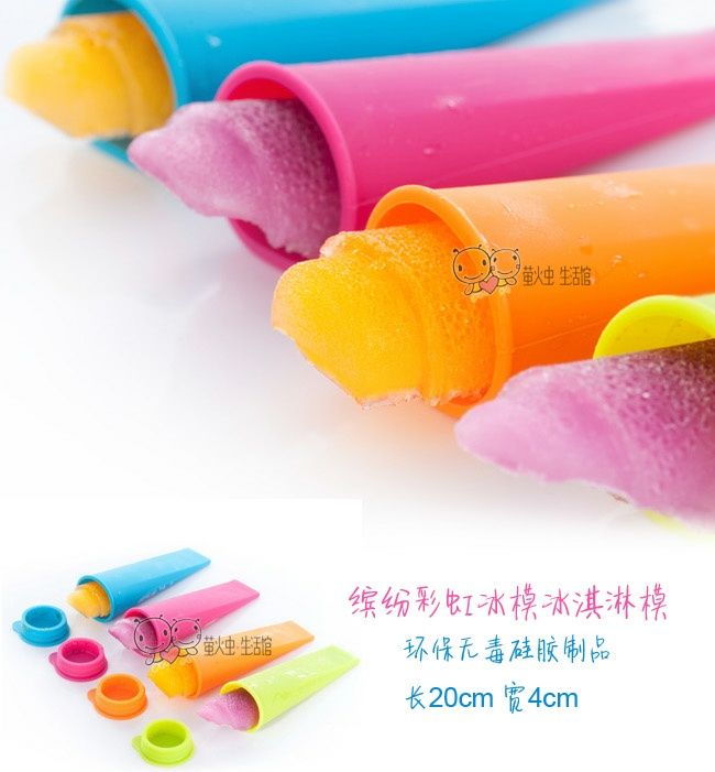 Factorysale Silicone Ice Pop Maker Ice Tray Mould Popsicle Mold Push Up