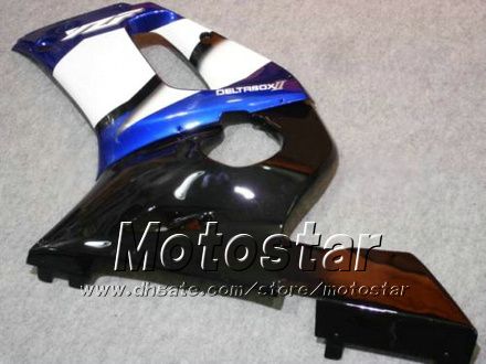 Motorfiets kuip kit voor YAMAHA YZF-R6 1998 1999 2000 2001 2002 YZFR6 YZF R6 YZF600 blauw zwart stroomlijnkappen set hh