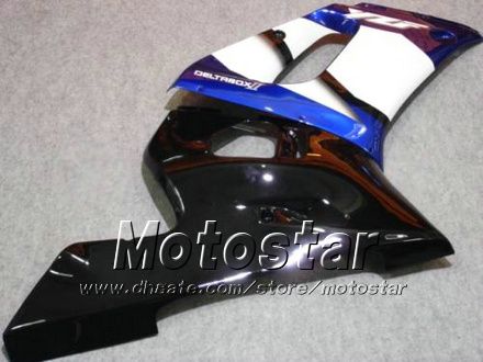 Motorfiets kuip kit voor YAMAHA YZF-R6 1998 1999 2000 2001 2002 YZFR6 YZF R6 YZF600 blauw zwart stroomlijnkappen set hh