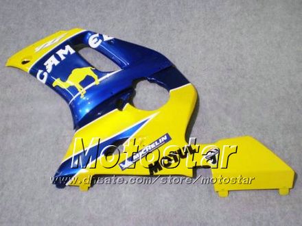 مجموعة خالية من العروض المخصصة لـ Yamaha YZF-R6 1998 1999 2000 2001 2002 YZFR6 YZF R6 YZF600 Motul Fairings Set HH1