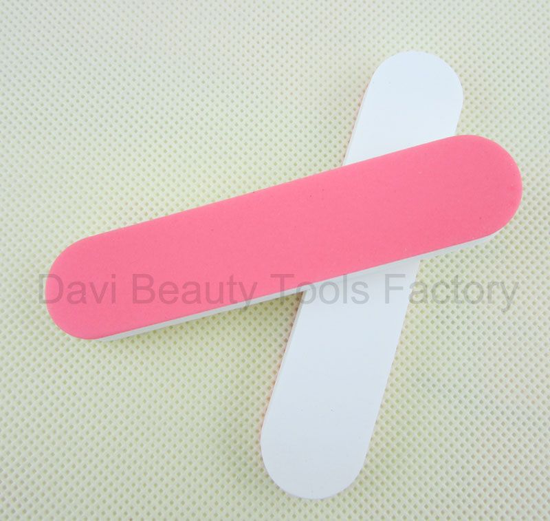 120stPink Mini Nail Buffer File Double Size Buff and Polish For Nature Nails