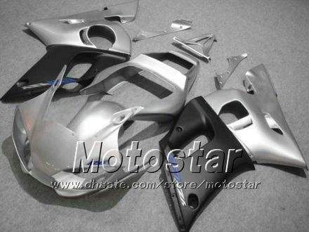 

Road racing motorcycle fairing kit for YAMAHA YZF-R6 1998 1999 2000 2001 2002 YZFR6 YZF R6 silver black fairings set hh13, Multi-color