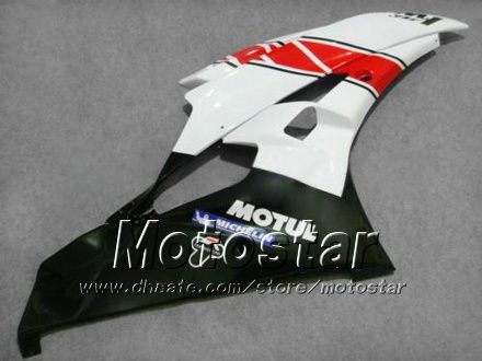 7 Zestaw Fairings Fairings dla Yamaha 2006 2007 YZF-R6 06 07 YZFR6 06 07 YZF R6 YZFR600 Red White Custom Fairings Zestaw HH43