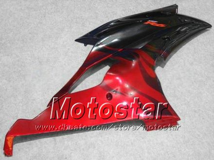 Verkleidungsset für Yamaha 2008 2009 2010 YZF-R6 08 09 10 YZFR6 08 09 10 YZF R6 YZFR600 rot in schwarz Motorradverkleidungen hh51