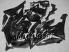 Juego de carenado para YAMAHA 2008 2009 2010 YZF-R6 08 09 10 YZF R6 YZFR600 negro brillante Carenados de motocicleta hh59