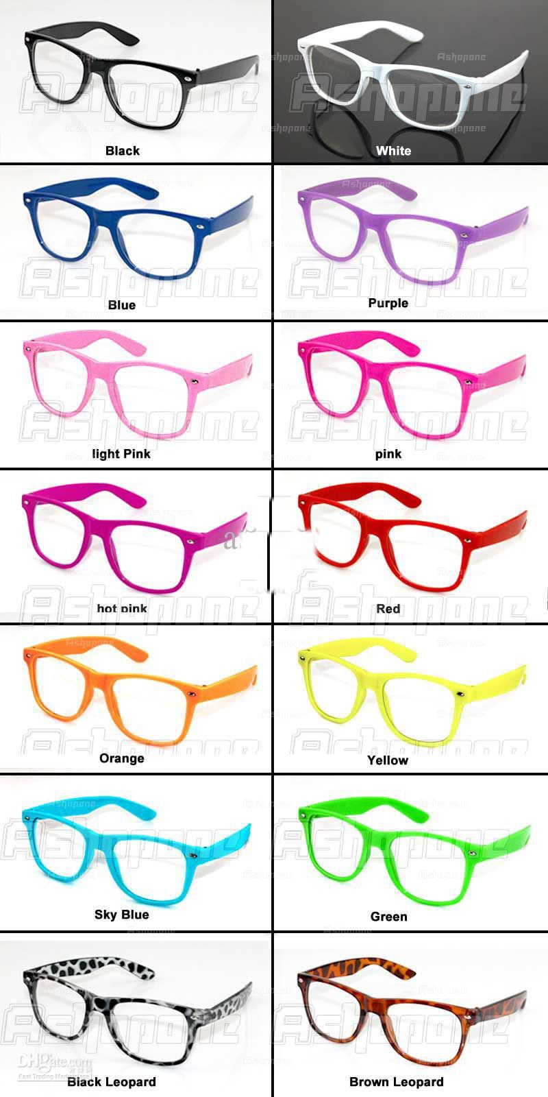 colorful nerd glasses