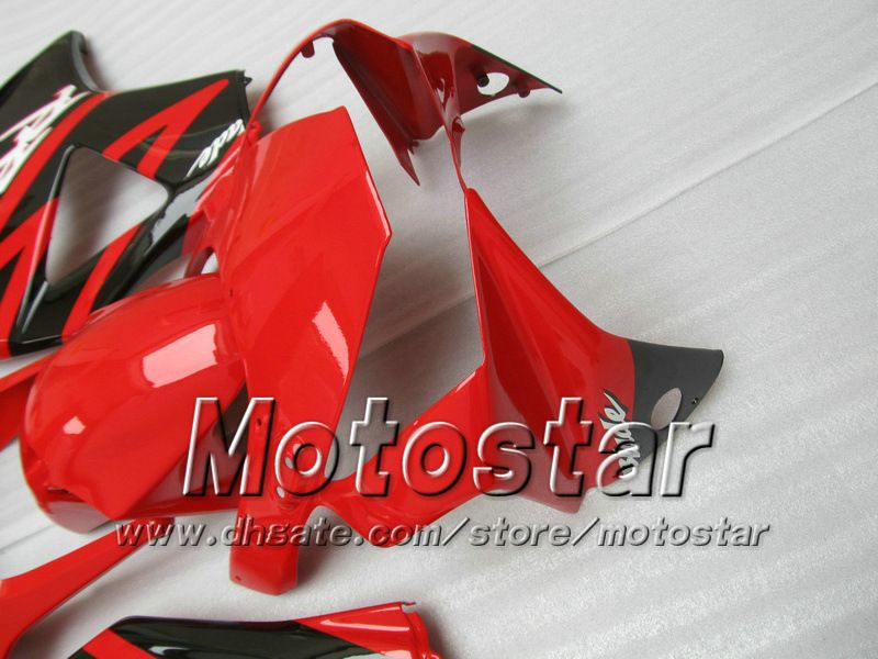 7 Geschenken Aftermarket Fairing for Honda CBR900RR 954 2002 2003 CBR900 954RR CBR954 02 03 CBR900RR Glanzend Rood Zwart Custom Backings Set JJ20