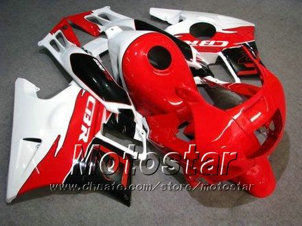 Carrosseriebacks voor HONDA CBR600 F2 91 92 93 94 CBR600F2 1991 1992 1993 1994 CBR 600 Rood Wit Custom Backings Kit JJ41