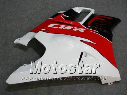 Carenagem de carroçaria para HONDA CBR600 F2 91 92 93 94 CBR600F2 1991 1992 1993 1994 CBR 600 vermelho branco carenagem personalizada kit jj41