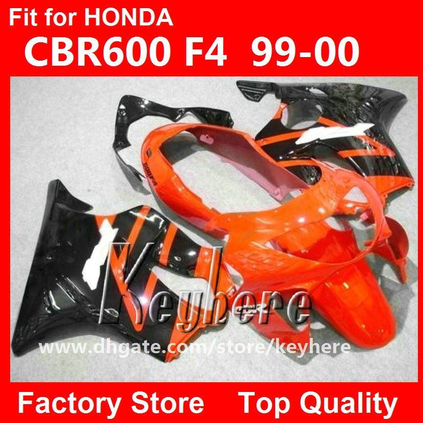 Free 7 gifts ABS Plastic fairing kit for Honda CBR600RR 99 00 CBR600 1999 2000 F4 fairings G5d high grade orange black motorcycle body work