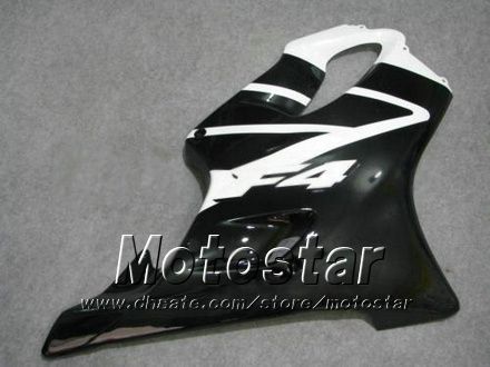 7 Gåvor Fairings Bodywork för Honda Kit CBR 600 CBR600 F4 99 00 CBR600F4 1999 2000 Custom White Black Aftermarket Fairing JJ63