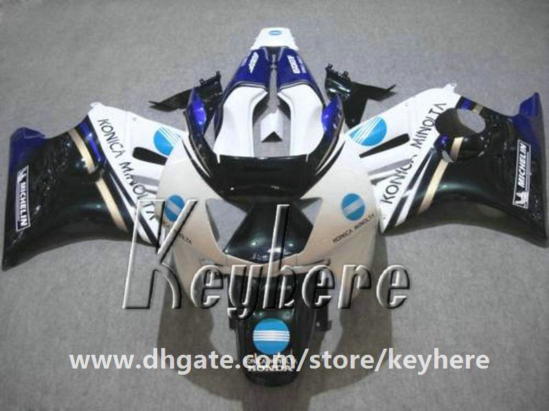 Free 7 gifts ABS Plastic fairing kit for Honda CBR600 95 96 CBR 600 1995 1996 F3 fairings G4C high grade KONICA blue white motorcycle parts