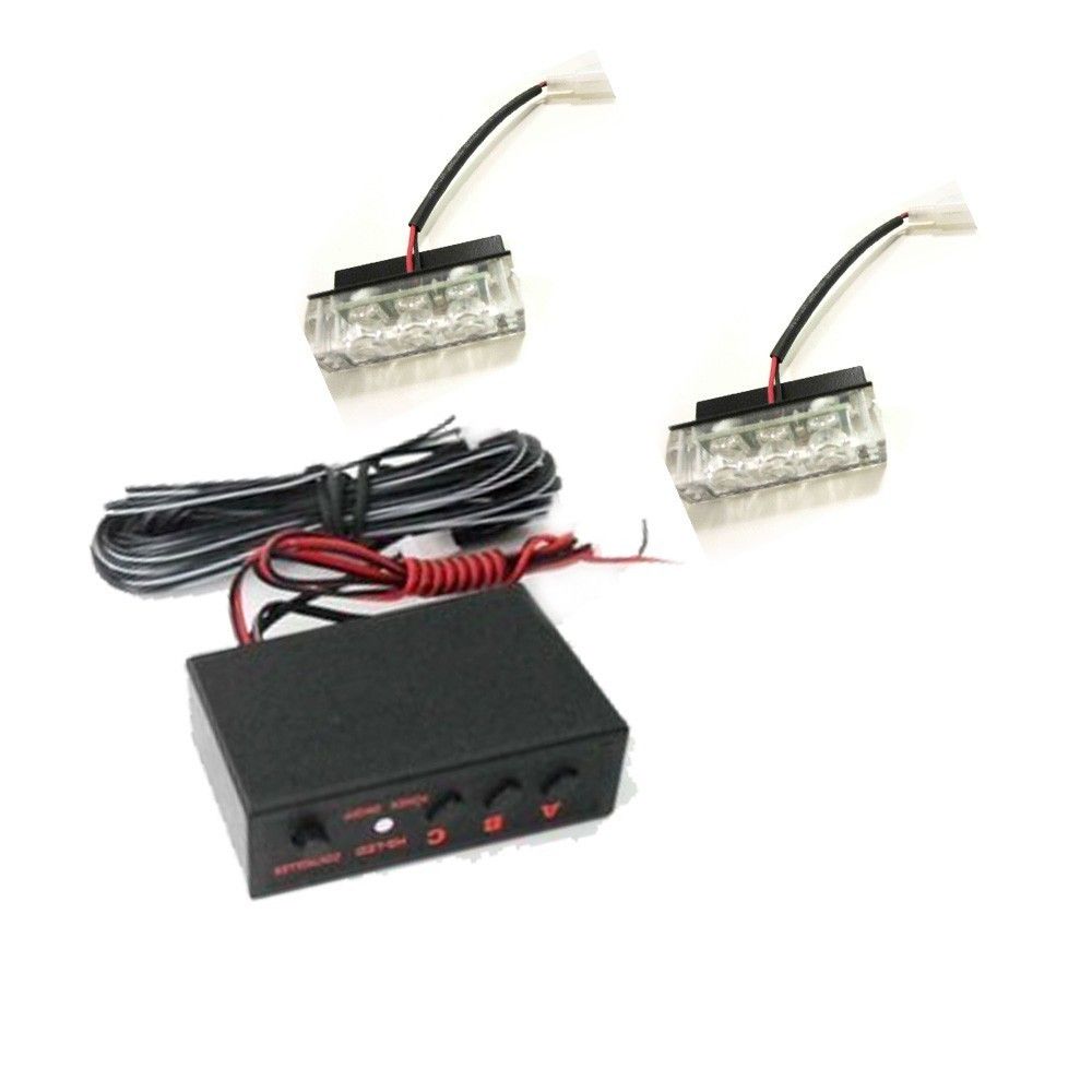 

2x3 LED strobe light led green flash light Green Fire Flashing Blinking Strobe Emergency Car Lights Kit