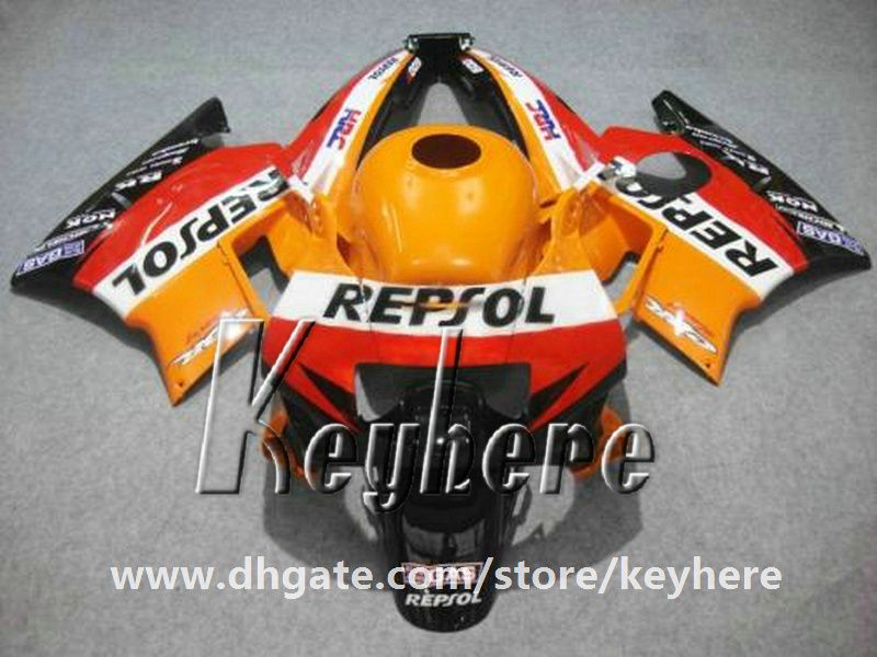 Kit carenatura 7 regali gratuiti per Honda CBR 600 91 92 93 94 CBR600 1991 1992 1993 1994 F2 carenature G2C parti moto arancione REPSOL di alta qualità