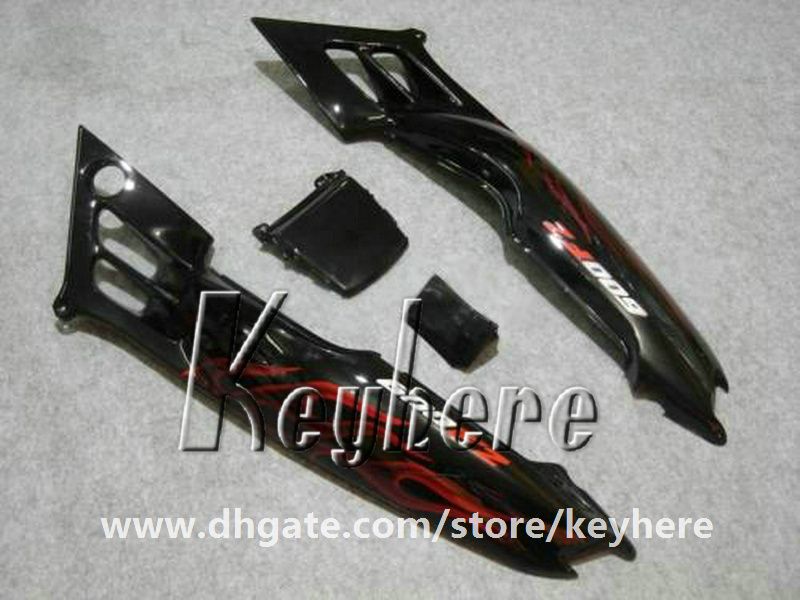 Honda CBR 600 91 için ücretsiz 7 hediyeler kaporta kiti 92 93 94 CBR600 1991 1992 1993 1994 F2 fairings G4C sıcak satış kırmızı alevler siyah motosiklet parçaları