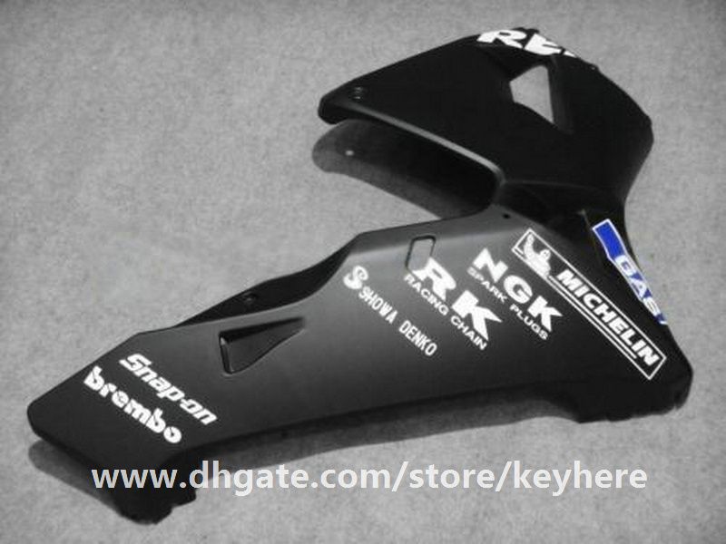 Gratis 7 gåvor Injiceringsfajningssats för Honda CBR600RR 2005 2006 CBR 600RR 05 06 F5 FAININGS G2E All Flat Glossy Black Motorcycle Body Work