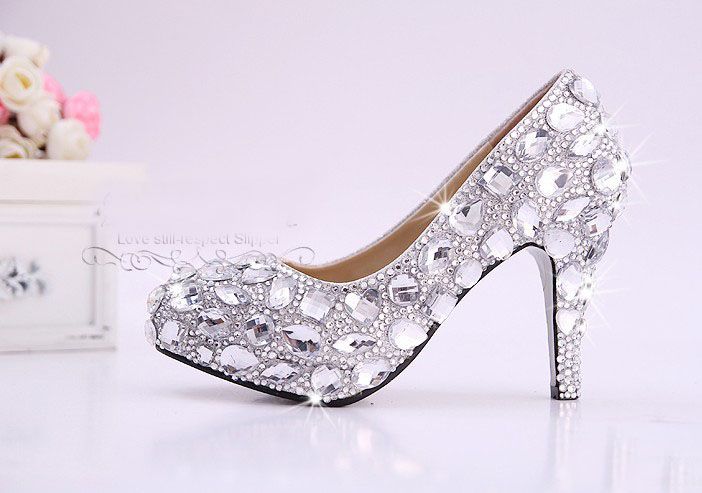 diamante prom shoes