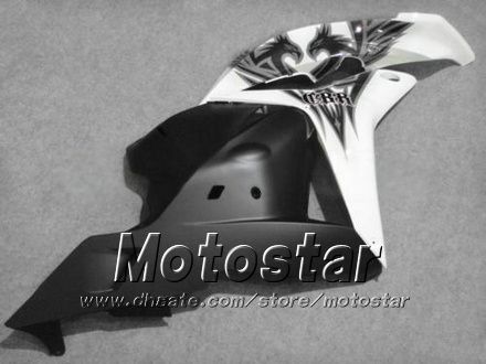 Injektionsfeedningssats för Honda CBR600RR F5 2009 2010 2011 CBR 600 RR 09 10 11 Vit Svart Custom Fairing Set KK67