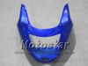 100% passande injektionsmässa för Honda CBR1100 CBR1100XX CBR 1100XX 1997-2003 Glossy Blue Motorcycl Fairing LL26