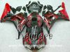 Livre 7 presentes injeção carenagem kit para Honda CBR1000RR 2006 2007 CBR 1000RR 06 07 CBR 1000 RR carenagens g1i red flames black motorcycle parts