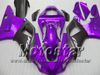 7 Carene carrozzeria regali per Yamaha YZF R1 YZFR1 00 01 YZF-R1 YZF1000 2000 2001 kit carenatura completa nero viola scuro lucido MM10