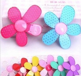 

Girls Hair Clip Clips Hair Ornaments Headdress Hairpin Ornaments Sun Flower Acrylic, Slivery;white