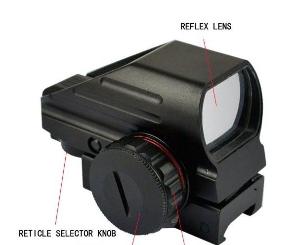 Red Green Dot Laser Point Sight Tactical Reflex Air Rifle Scope Pistola Airgun Caccia spedizione gratuita