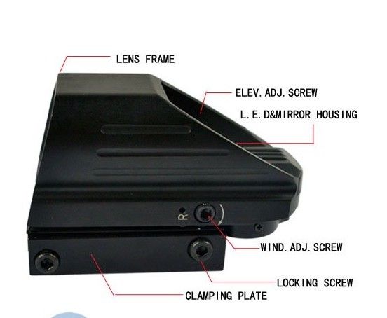 Red Green Dot Ponto Laser Mira Tático Reflex Air Rifle Scope pistola Airgun Caça frete grátis