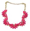 NIEUWE FASHIER GOUD GOLDERDE RESIN GEM Crystal Flower Choker ketting verstelbaar