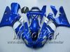 7 Gifts bodywork fairings for 2000 2001 Yamaha YZF R1 YZFR1 00 01 YZF-R1 YZF1000 glossy blue white full fairing kit MM12