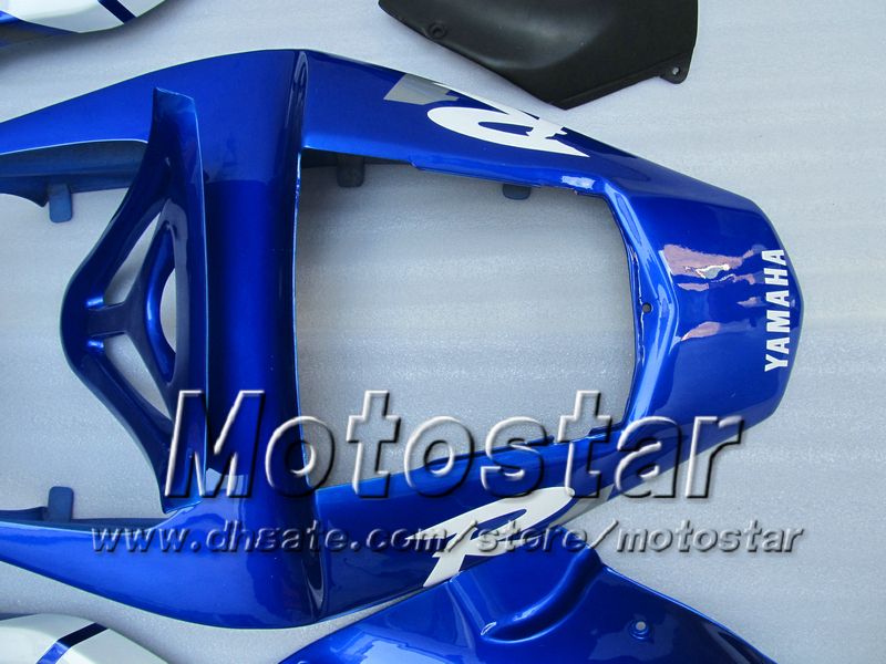 7 Gifts bodywork fairings for 2000 2001 Yamaha YZF R1 YZFR1 00 01 YZF-R1 YZF1000 glossy blue white full fairing kit MM12