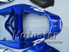 7 Gåvor Bodywork Fairings för 2000 2001 Yamaha YZF R1 YZFR1 00 01 YZF-R1 YZF1000 Glänsande Blå Vit Full Fairing Kit MM12