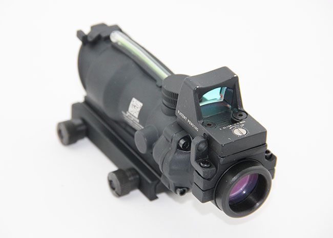 Acog Style 4x32 Fiber Kaynak Yeşil Işıklı Kapsam W RMR Mikro Kırmızı Dot6042295