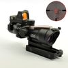 ACOG Stlye TA31 4X32 Fonte de Fibra Escopo Iluminado Vermelho com RMR Micro Red Dot Sight7706798