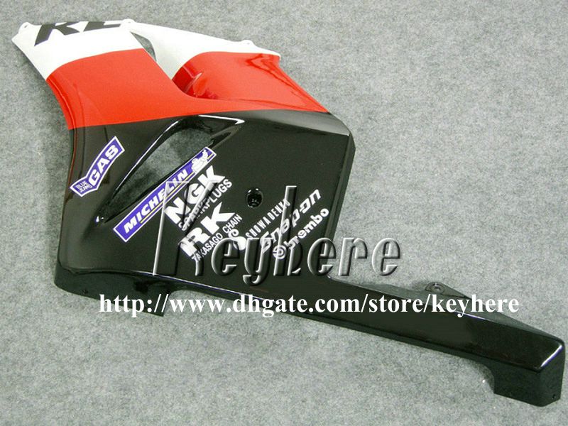 Honda CBR1000 için ücretsiz 7 hediyeler enjeksiyon kaporta kiti RR 2004 2005 CBR1000RR 04 05 CBR 1000RR fairings G7l REPSOL turuncu kırmızı motosiklet vücut