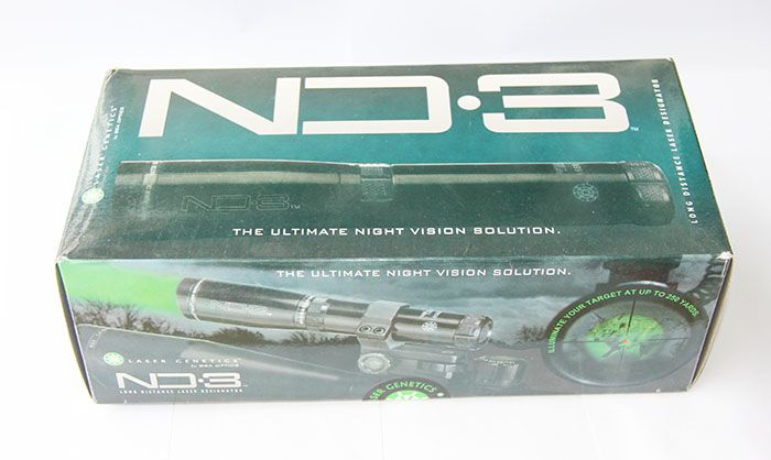 Designatore laser verde a lunga distanza ND3 con supporto mirino regolabile6586581