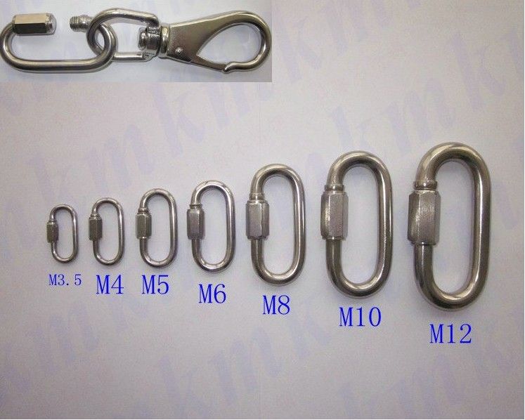 Wholesale M12 High Tensile AISI304 Stainless Steel Quick Release Chain